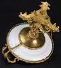 Qing- A Guang Cai Plate Mounted In Gilt-Bronze Double Handle Stand - 6