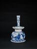 Kang Xi -A Blue And White �Off icer and Landscrpe� Candle Holder