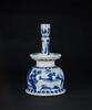 Kang Xi -A Blue And White �Off icer and Landscrpe� Candle Holder - 4