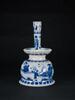 Kang Xi -A Blue And White �Off icer and Landscrpe� Candle Holder - 5