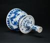 Kang Xi -A Blue And White �Off icer and Landscrpe� Candle Holder - 7