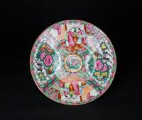 Mid 20th Century-A Cantoon Glazed Plate