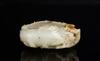 Qing-A White Jade Carved Branch and Bat Brush Washer - 2