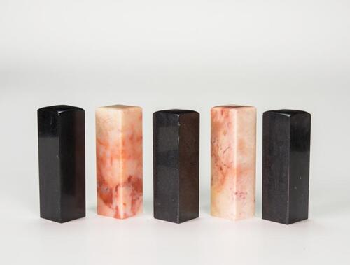 A Set Of Five Soapstone Seal