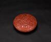 A Cinnabar Lacquer Carved �Flower� Cover Box D: 17.5 cm - 3