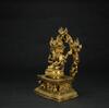 A Gilt- Bronzed Eight Arm Seated Guanyin - 6