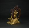 A Gilt- Bronzed Eight Arm Seated Guanyin - 7