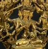 A Gilt- Bronzed Eight Arm Seated Guanyin - 11