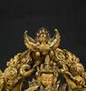 A Gilt- Bronzed Eight Arm Seated Guanyin - 13
