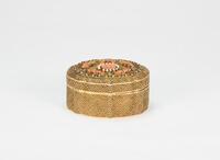 A Gilt-Copper Box inlaid Gems