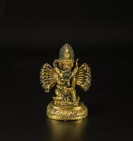 17th Century - A Gilt Bronze Figure Of Yamantaka