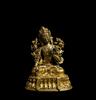 Yongzheng And Of Period - A Very Rare Gilt-Bronze Figure Of Manjushri Bodhisatta