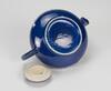 Qing - A Blue Ground Carved 'Plum Flower' Tea Pot - 3