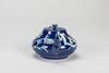 Qing - A Blue Ground Carved 'Plum Flower' Tea Pot - 6