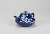 Qing - A Blue Ground Carved 'Plum Flower' Tea Pot - 7