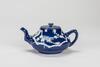 Qing - A Blue Ground Carved 'Plum Flower' Tea Pot - 8