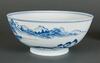 Qing Yongzheng- A Blue And White Landscape Porcelain Bowl - 2