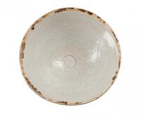 Song - Ding Yao-A Bowl Carved Ocean Ware Design Under Qing Glaze