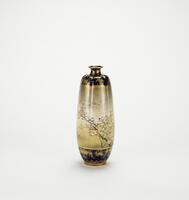 Meiji/Taisho- A Gilt-Famille- Rose 'Birds and Flowers' Vase with Mark
