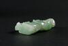 Qing - A Translucent Green Jadeite Carved Quan Gong - 2