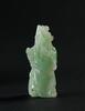 Qing - A Translucent Green Jadeite Carved Quan Gong - 4