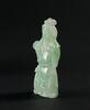 Qing - A Translucent Green Jadeite Carved Quan Gong - 5