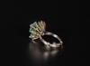 A Emerald and Diamend (Flower)Lady Ring - 3