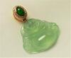 High transparent glassy Jadeite Carved Buddah pendant - 2