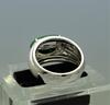 Fine Translucent Jadeite Jade Diamond Men's Ring - 5