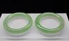 A Pair Of Spectacular Translucent Full Green Jadeite Jade Bangles - 6