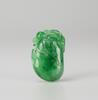 Late Qing/Repulic - A Semi Translucents Green Jadeite Pendant - 2