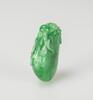 Late Qing/Repulic - A Semi Translucents Green Jadeite Pendant - 6