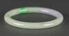 A Beautiful Semi Translucent Partial Apple Green Jadeite Bangle - 3