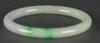 A Beautiful Semi Translucent Partial Apple Green Jadeite Bangle - 5