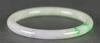 A Beautiful Semi Translucent Partial Apple Green Jadeite Bangle - 6