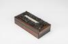 Late Qing-A Zitan Carved 'Double Dargon' Insert White Jade Rosewood Cover Box - 2