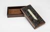 Late Qing-A Zitan Carved 'Double Dargon' Insert White Jade Rosewood Cover Box - 8