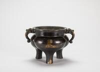 Qing-A Gilt-Bronze Tri-Pod Censer