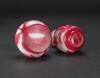 Qing - A Group Of Five White Overlay Red 'Flower, Cloud' Glass Vases And Cover Jar - 6