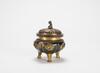 Qianlong And Of PeriodA Gilt-Bronze Tri-Pod Double Beast Handle Cover Censer - 4