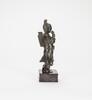 Ming/Qing - A Bronze Figure (woodstand) - 2