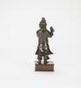 Ming/Qing - A Bronze Figure (woodstand) - 3