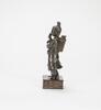 Ming/Qing - A Bronze Figure (woodstand) - 4