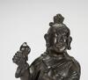 Ming/Qing - A Bronze Figure (woodstand) - 7