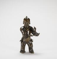 Qing - A Bronze 'Kung Fu' Figure