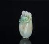 Qing- A Green Jadeite Carved ‘Ruyi Cabbage’ - 2