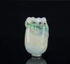Qing- A Green Jadeite Carved ‘Ruyi Cabbage’ - 4