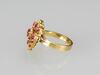 A Ruby Mounted With Diamond Gold Ring - 5
