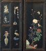 Qing-A Zitan Gems-Inlaid Tweleve-Panels Screen - 10