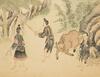 Qing Dynasty - Twelve Page Painting Album, - 25